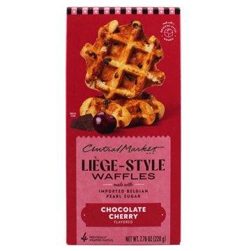 Central Market Frozen Liège Style Waffles - Chocolate Cherry