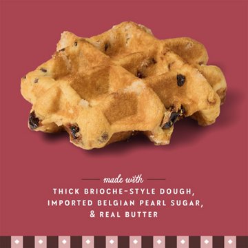 Central Market Frozen Liège Style Waffles - Chocolate Cherry