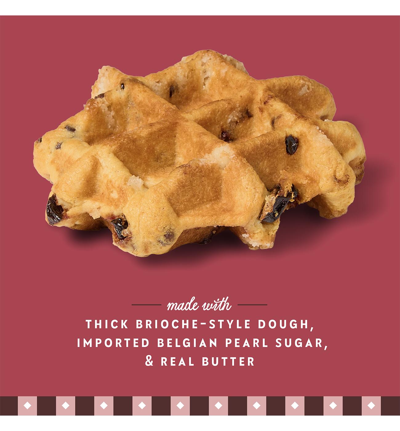 Central Market Frozen Liège Style Waffles - Chocolate Cherry; image 5 of 6