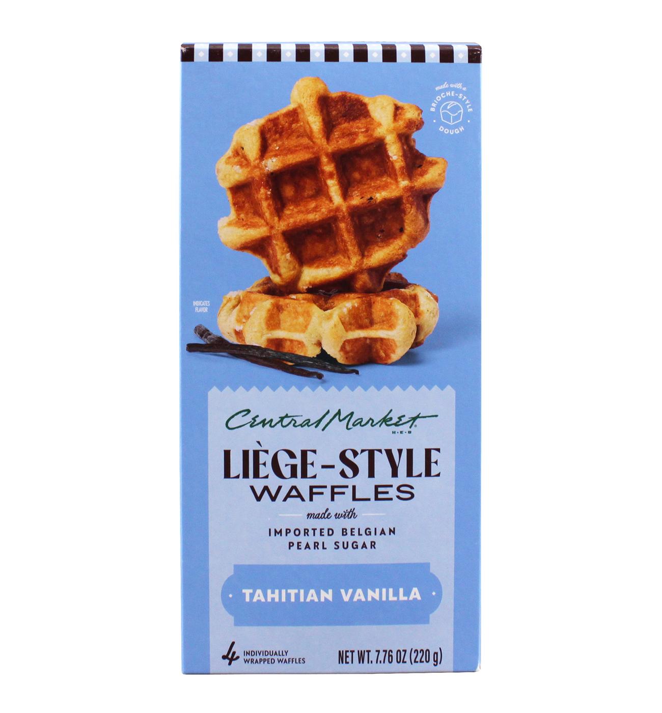 Central Market Frozen Liège Style Waffles - Tahitian Vanilla; image 1 of 6