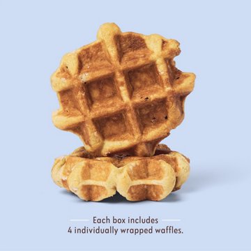 Central Market Frozen Liège Style Waffles - Tahitian Vanilla, 4 ct