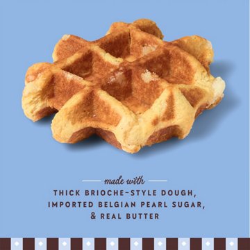Central Market Frozen Liège Style Waffles - Tahitian Vanilla, 4 ct