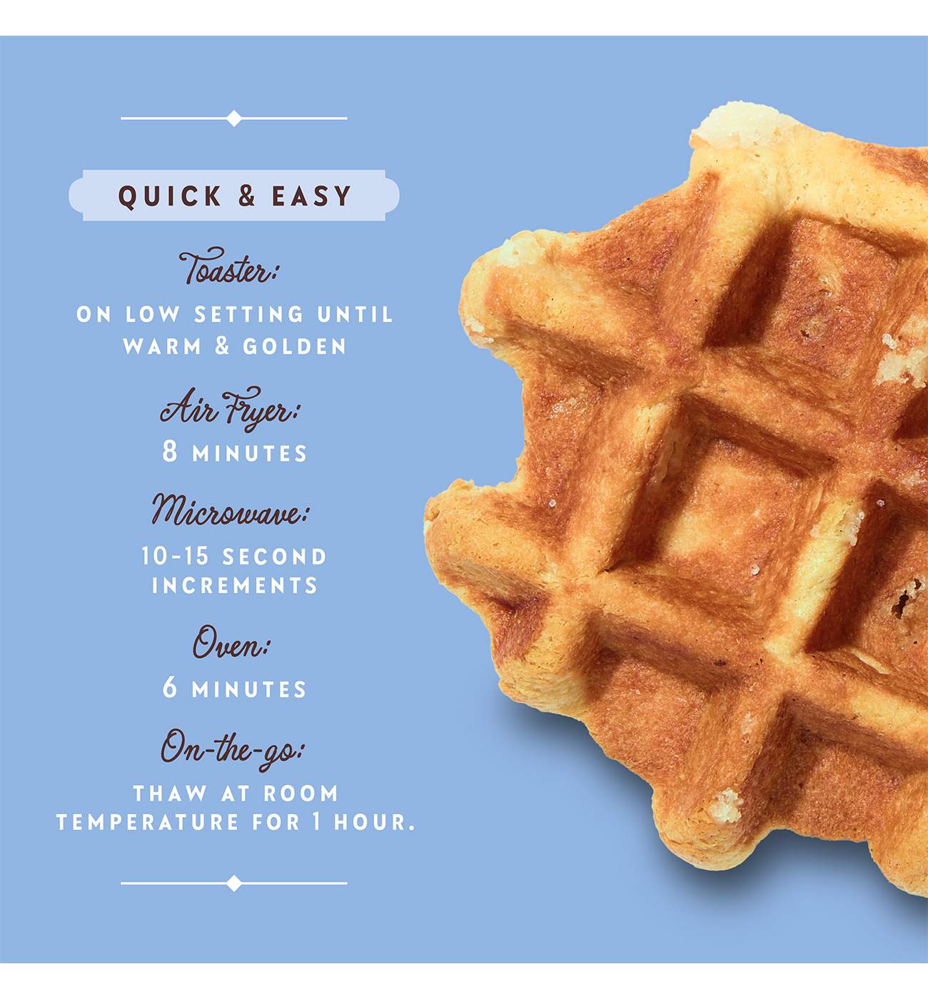 Central Market Frozen Liège Style Waffles - Tahitian Vanilla; image 5 of 6