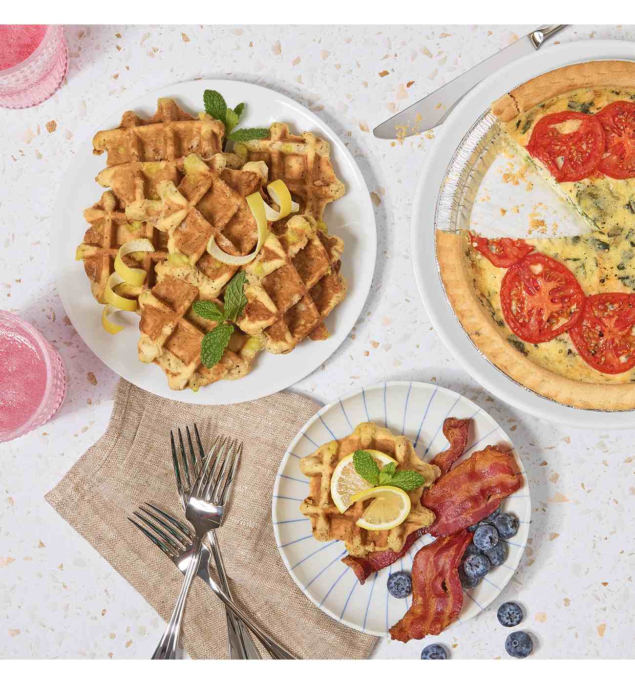 Central Market Frozen Liège Style Waffles - Meyer Lemon Poppy Seed; image 3 of 6