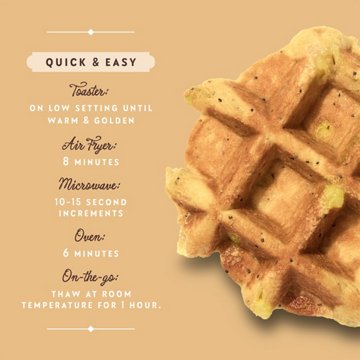 Central Market Frozen Liège Style Waffles - Meyer Lemon Poppy Seed