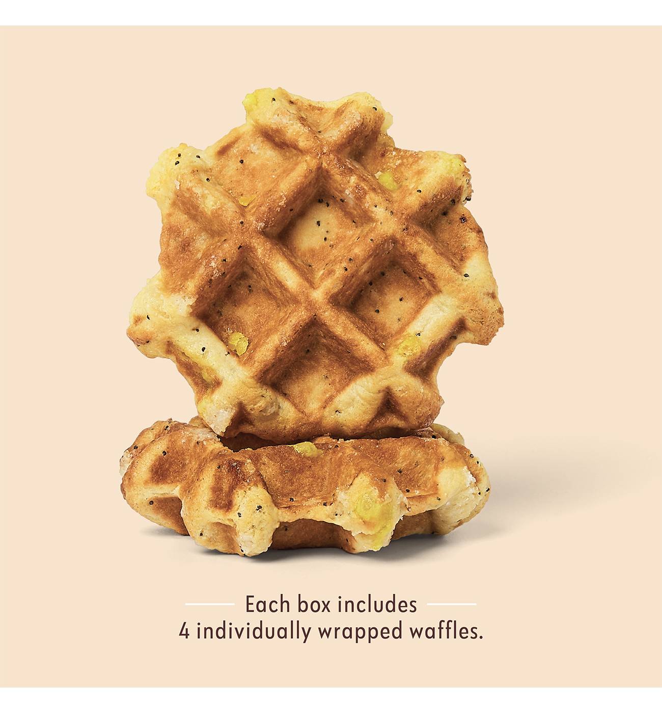 Central Market Frozen Liège Style Waffles - Meyer Lemon Poppy Seed; image 6 of 6