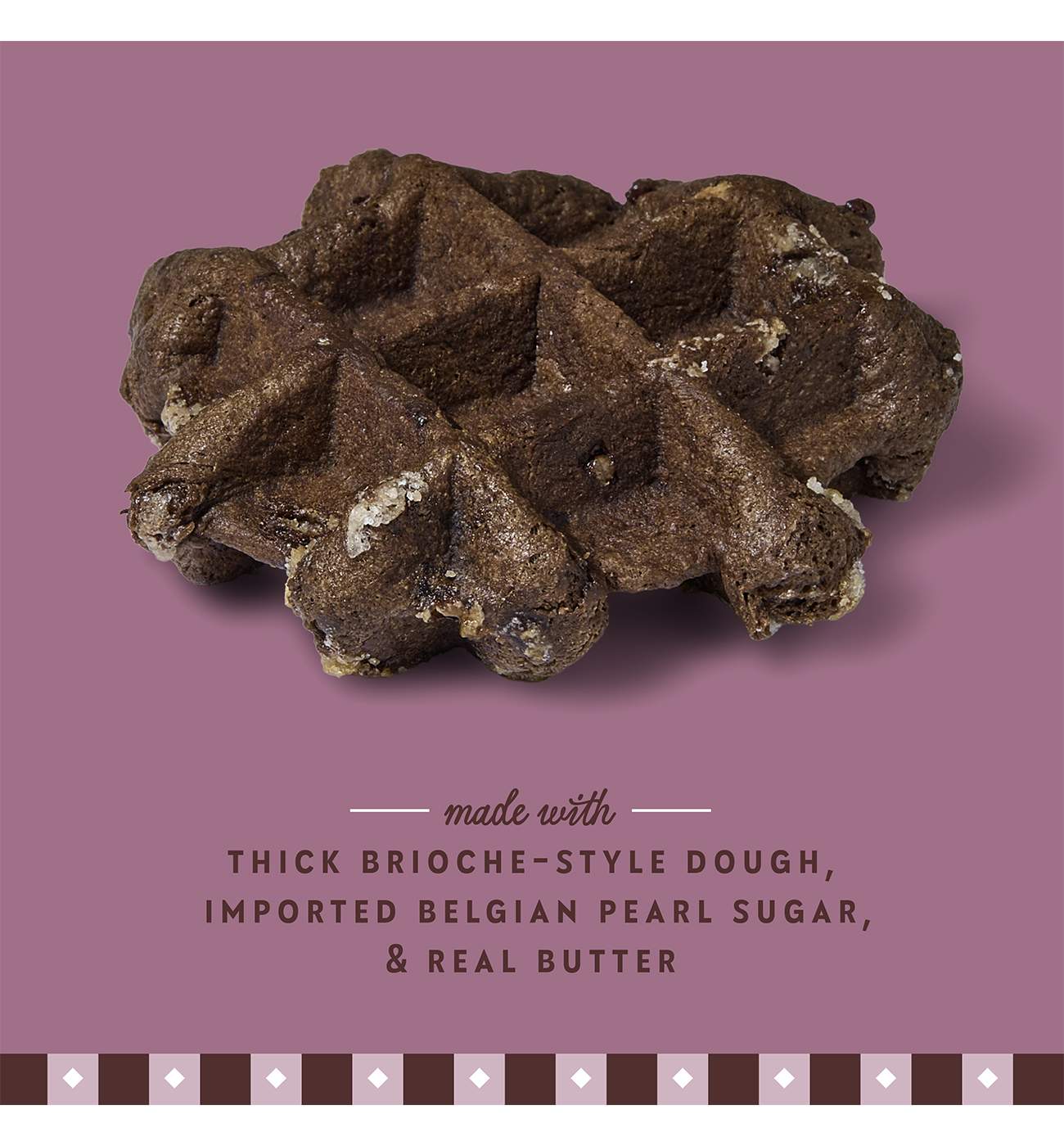 Central Market Frozen Liège Style Waffles - Dutch Cocoa; image 3 of 6
