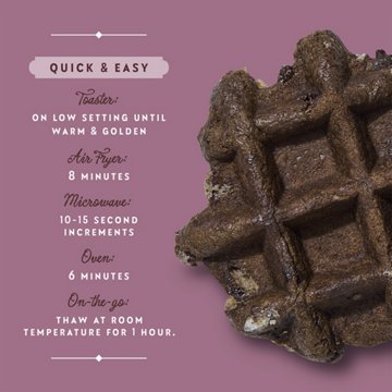 Central Market Frozen Liège Style Waffles - Dutch Cocoa
