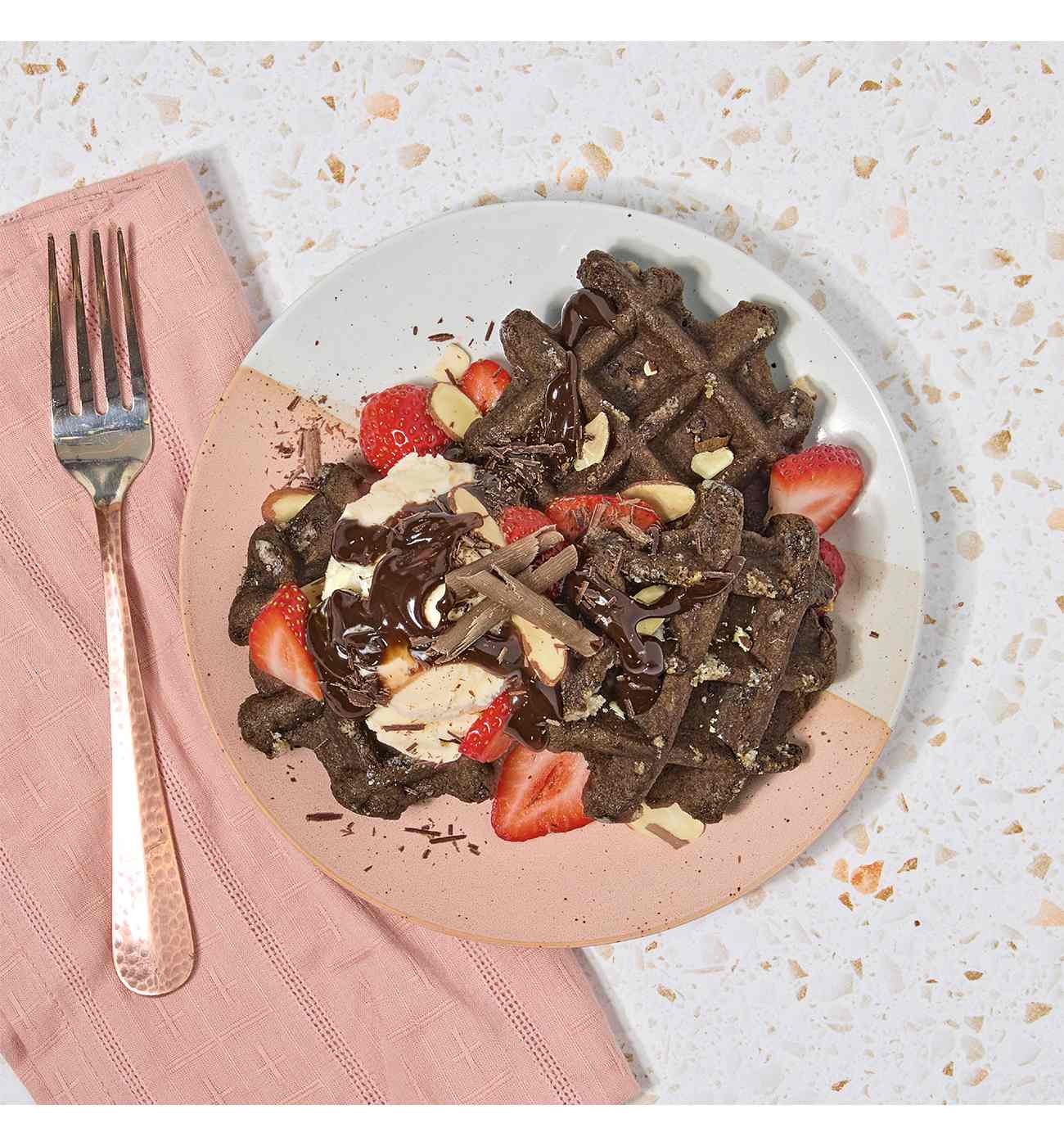 Central Market Frozen Liège Style Waffles - Dutch Cocoa; image 5 of 6