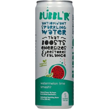 Bubbl'r Antioxidant Sparkling Water - Watermelon Lime Smash'r