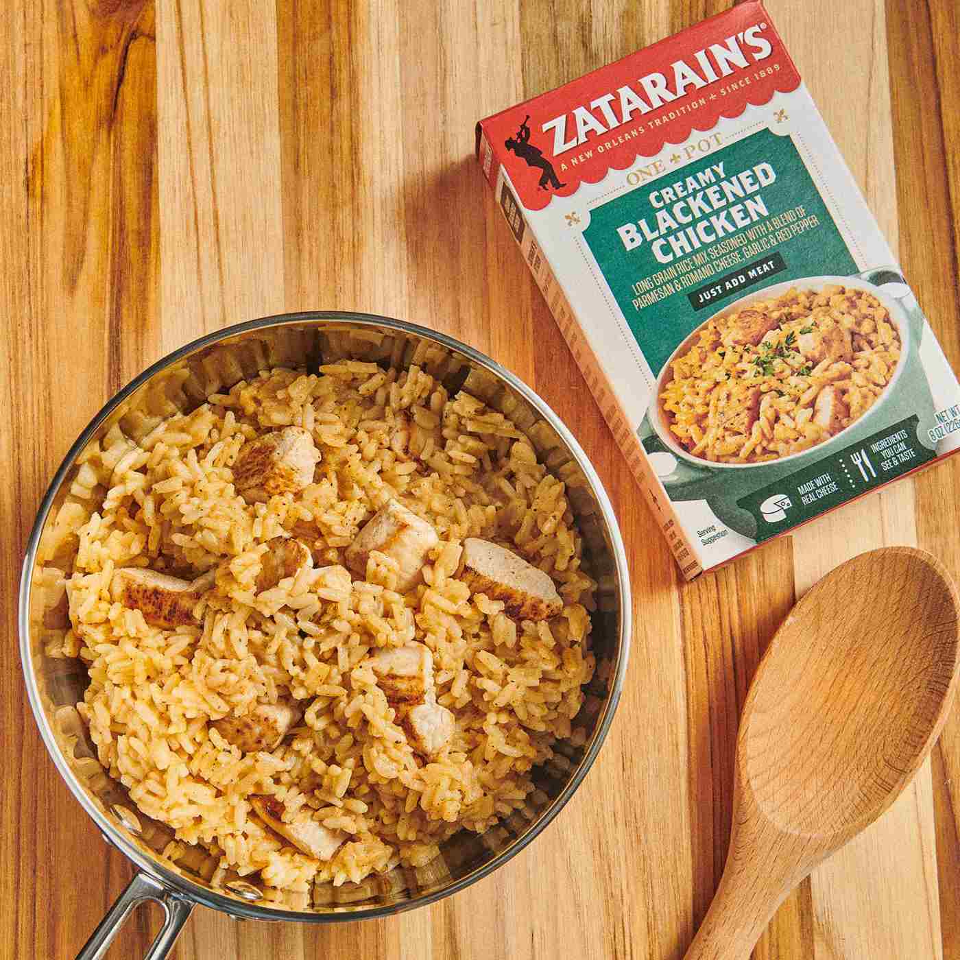 Zatarain's Creamy Blackened Chicken Rice Mix - Shop Rice & grains
