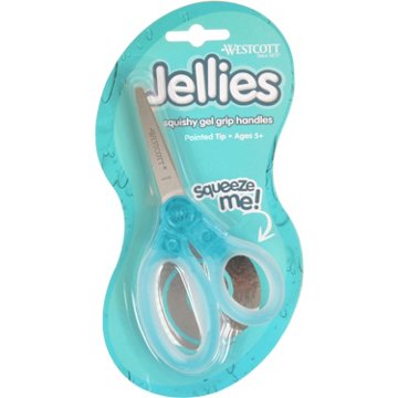 Westcott Jellies Kids Squishy Gel Grip Pointed Scissors