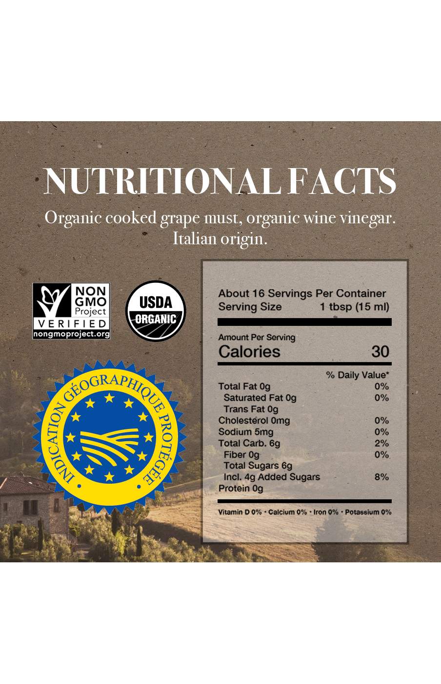 Carapelli Organic Balsamic Vinegar of Modena; image 3 of 10