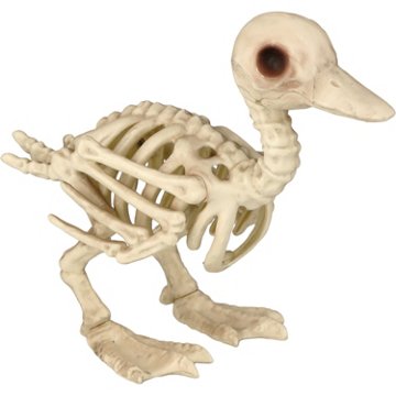 Destination Holiday Mini Duck Halloween Skeleton, 7.5"