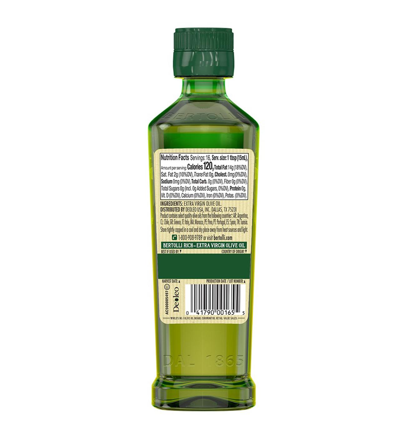 Bertolli Rich-Tasting Cold Pressed Extra Virgin Olive Oil; image 2 of 2