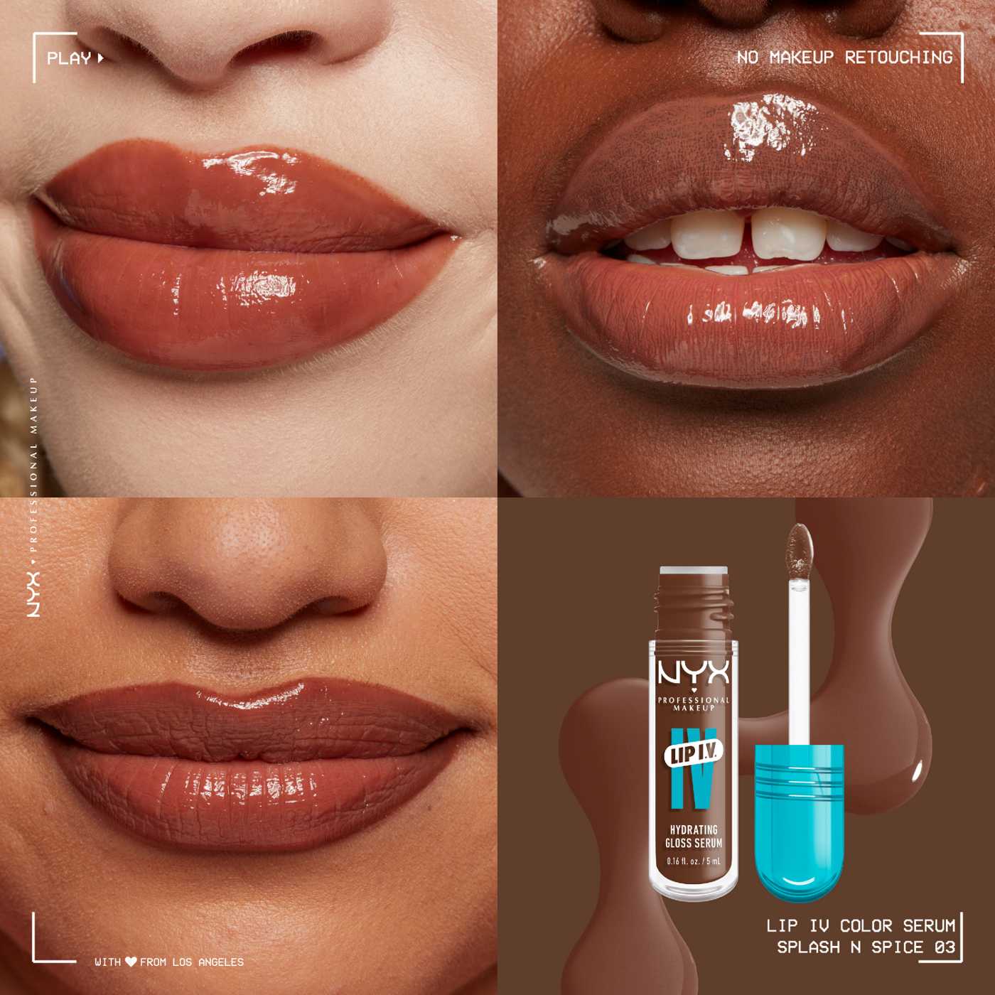 NYX Lip I.V. Hydrating Gloss Stain - Splash N Spice; image 5 of 5
