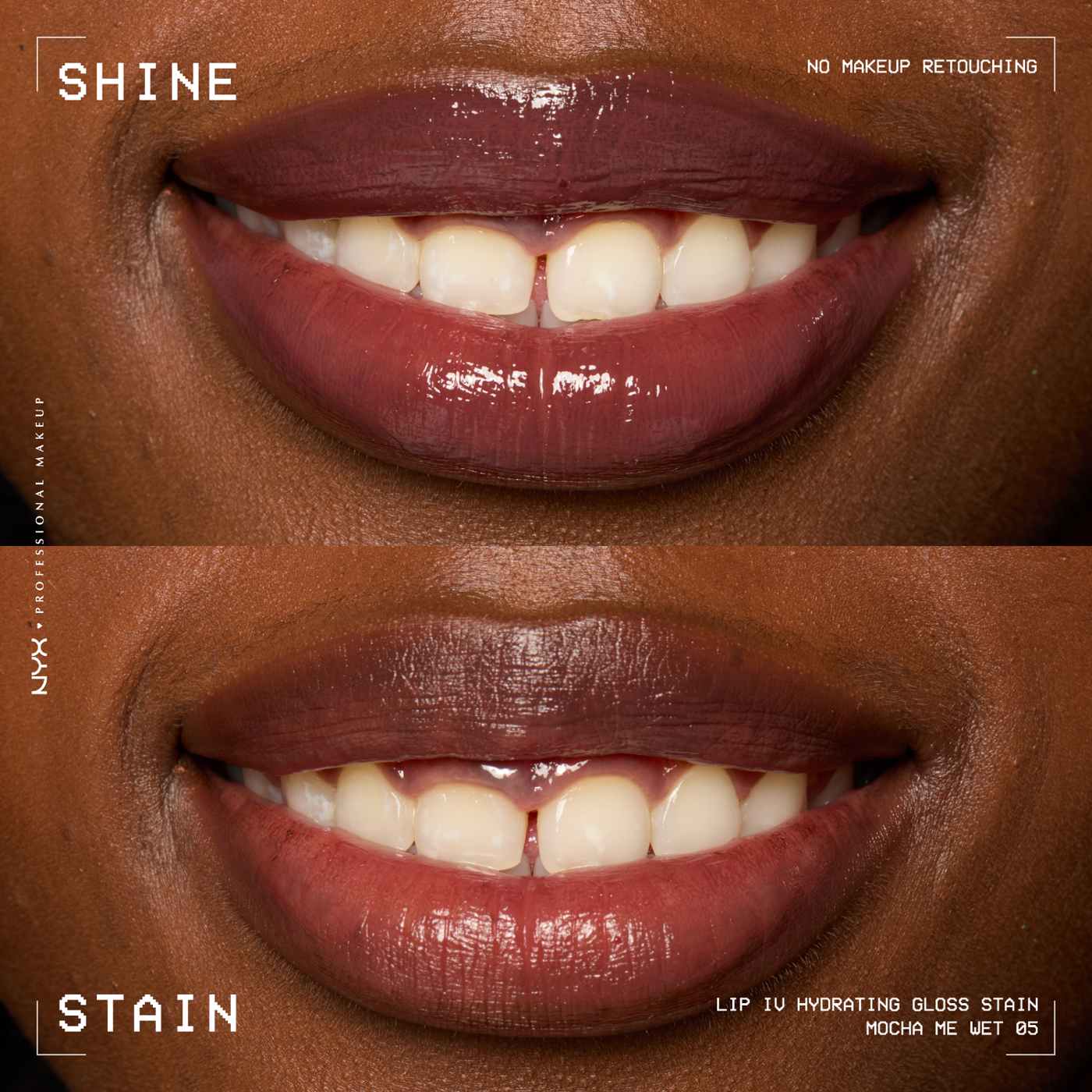 NYX Lip I.V. Hydrating Gloss Stain - Mocha Me Wet; image 2 of 5