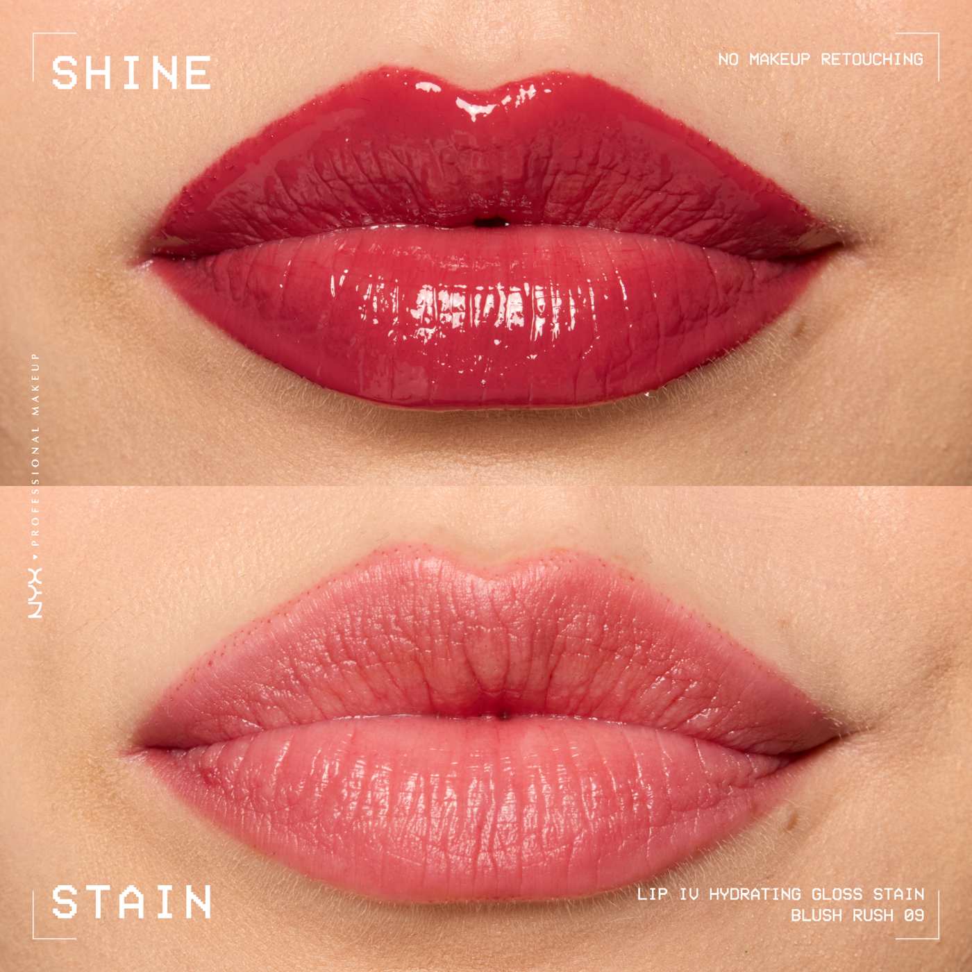 NYX Lip I.V. Hydrating Gloss Stain - Blush Rush; image 3 of 5