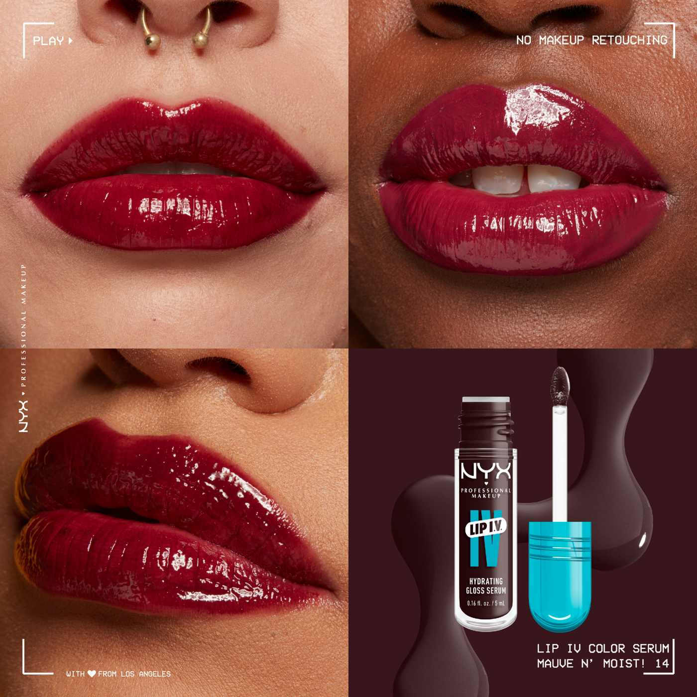 NYX Lip I.V. Hydrating Gloss Stain - Mauve N Moist; image 2 of 5
