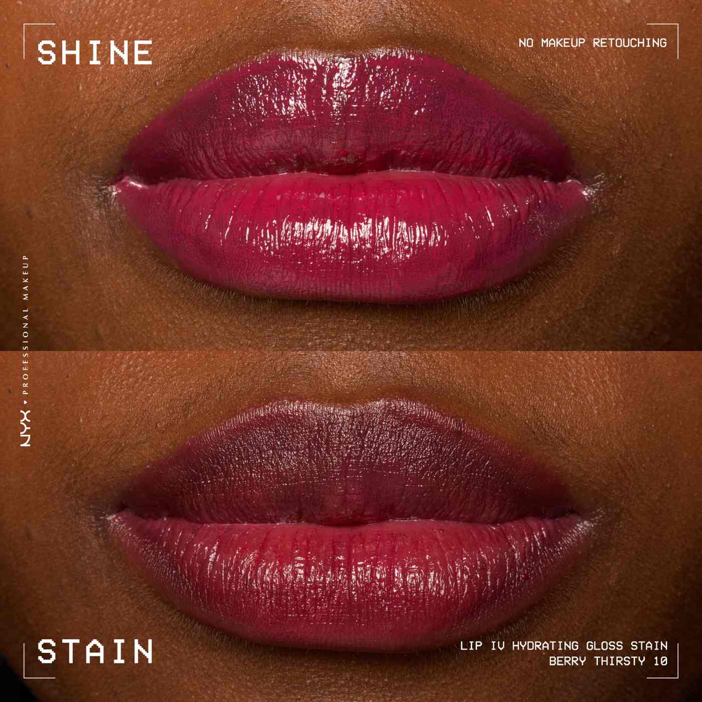 NYX Lip I.V. Hydrating Gloss Stain - Berry Thirsty; image 2 of 5