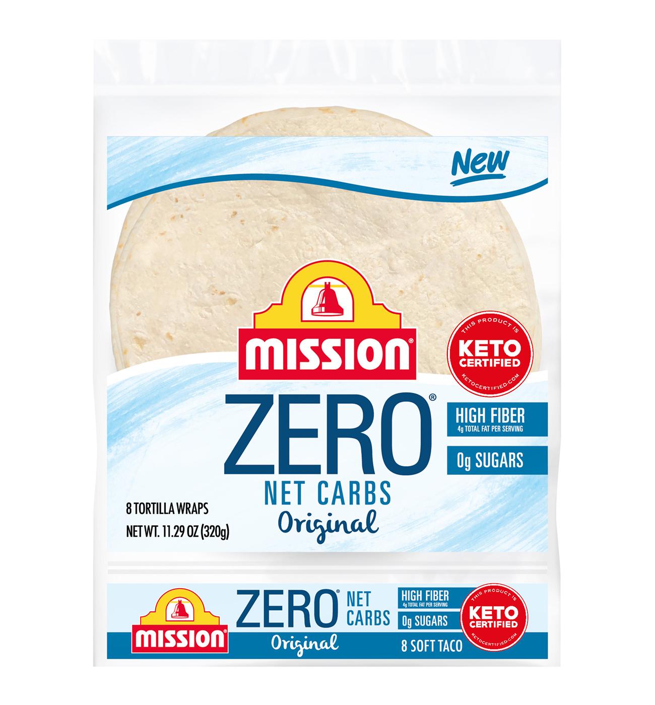 Mission Zero Net Carbs Original Flour Tortillas, Soft Taco Size; image 1 of 5