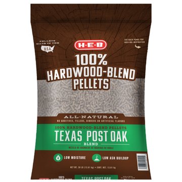H-E-B 100% Hardwood-Blend Pellets - Post Oak, 30 lb