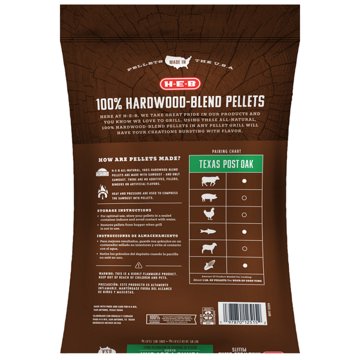 H-E-B 100% Hardwood-Blend Pellets - Post Oak, 30 lb