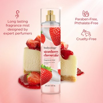 Bodycology Body Fragrance Mist - Strawberry Cheesecake, 8 oz