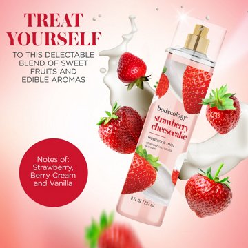 Bodycology Body Fragrance Mist - Strawberry Cheesecake, 8 oz