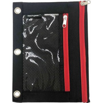 Tech Gear Binder Pouch Plus - Black & Red
