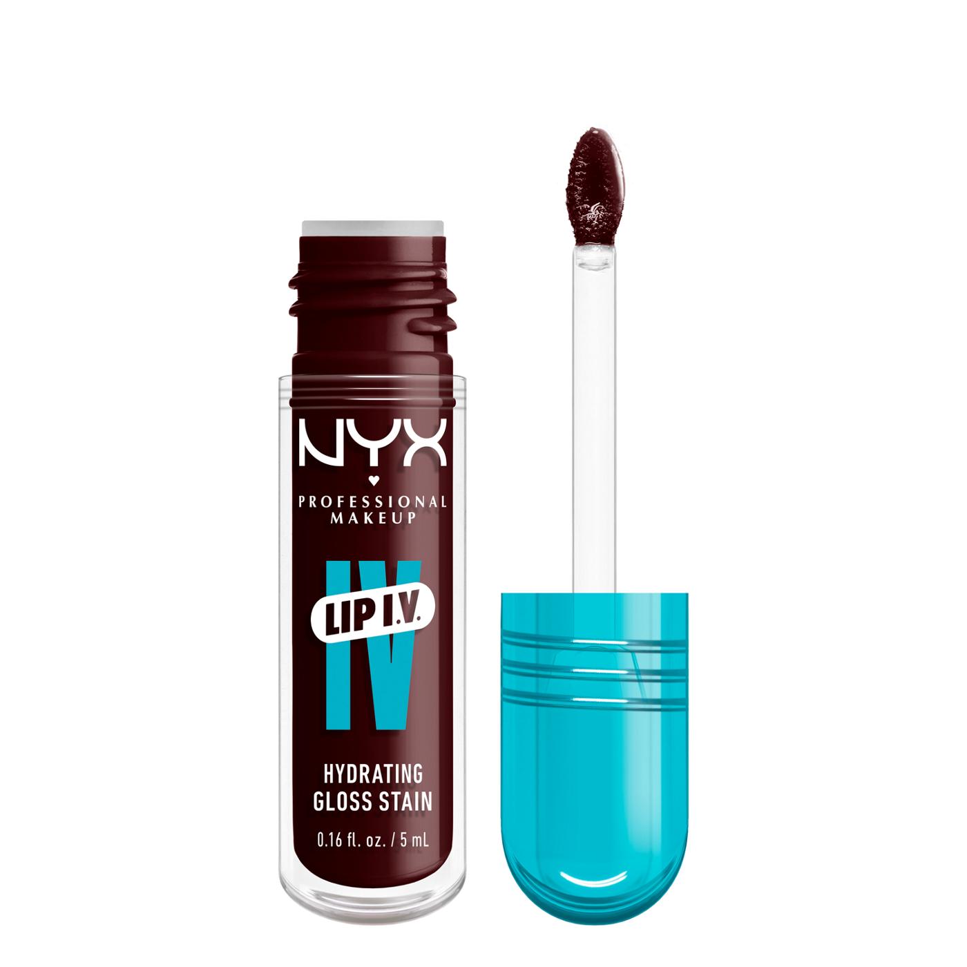 NYX Lip I.V. Hydrating Gloss Stain - Water Bout Wine; image 4 of 5