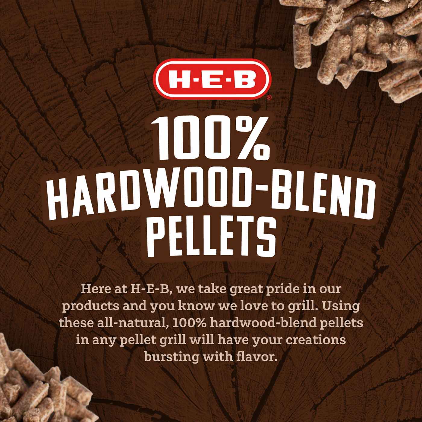 H-E-B 100% Hardwood-Blend Pellets - Apple Pecan & Oak; image 6 of 6