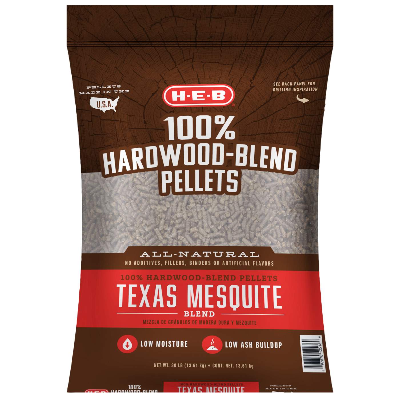 H-E-B 100% Hardwood-Blend Pellets - Texas Mesquite; image 1 of 6
