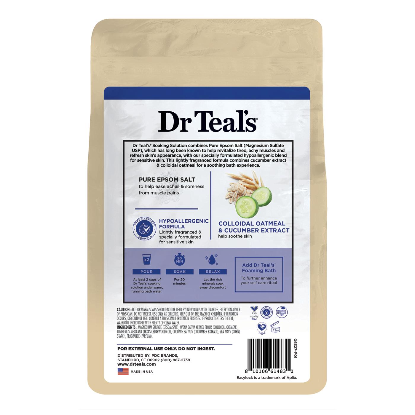 Dr Teal's Pure Epsom Salt Magnesium Soaking Solution - Sensitive Skin; image 2 of 2