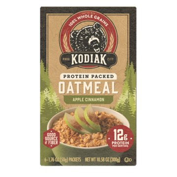 Kodiak 12g Protein Packed Oatmeal Packets - Apple Cinnamon, 6 ct