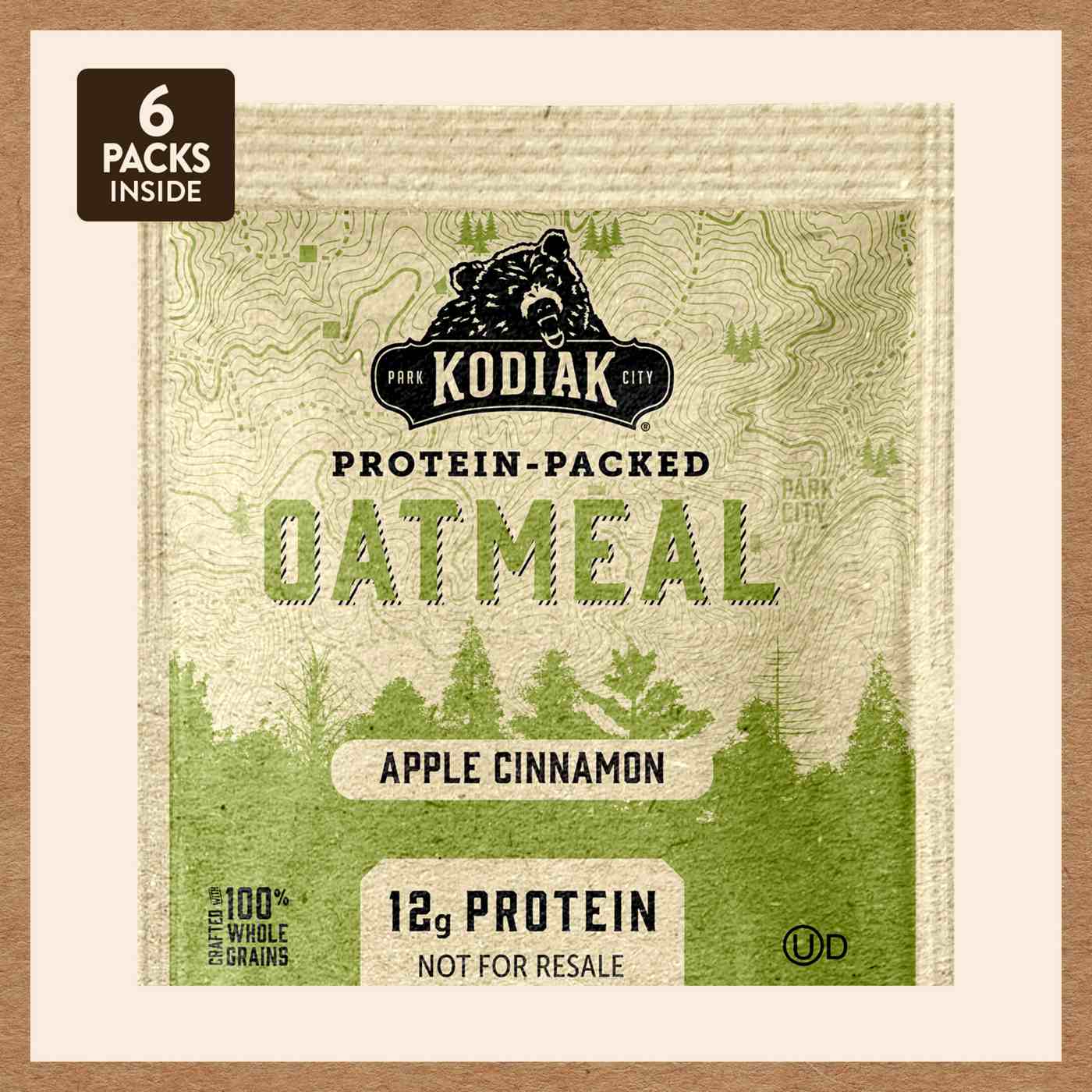 Kodiak 12g Protein Packed Oatmeal Packets - Apple Cinnamon; image 3 of 4