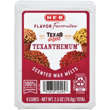 H-E-B Flavor Favorites Texas Roots Texanthemum Scented Wax Melts, 6 ct