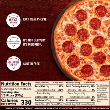 DiGiorno Gluten Free Pepperoni Frozen Pizza