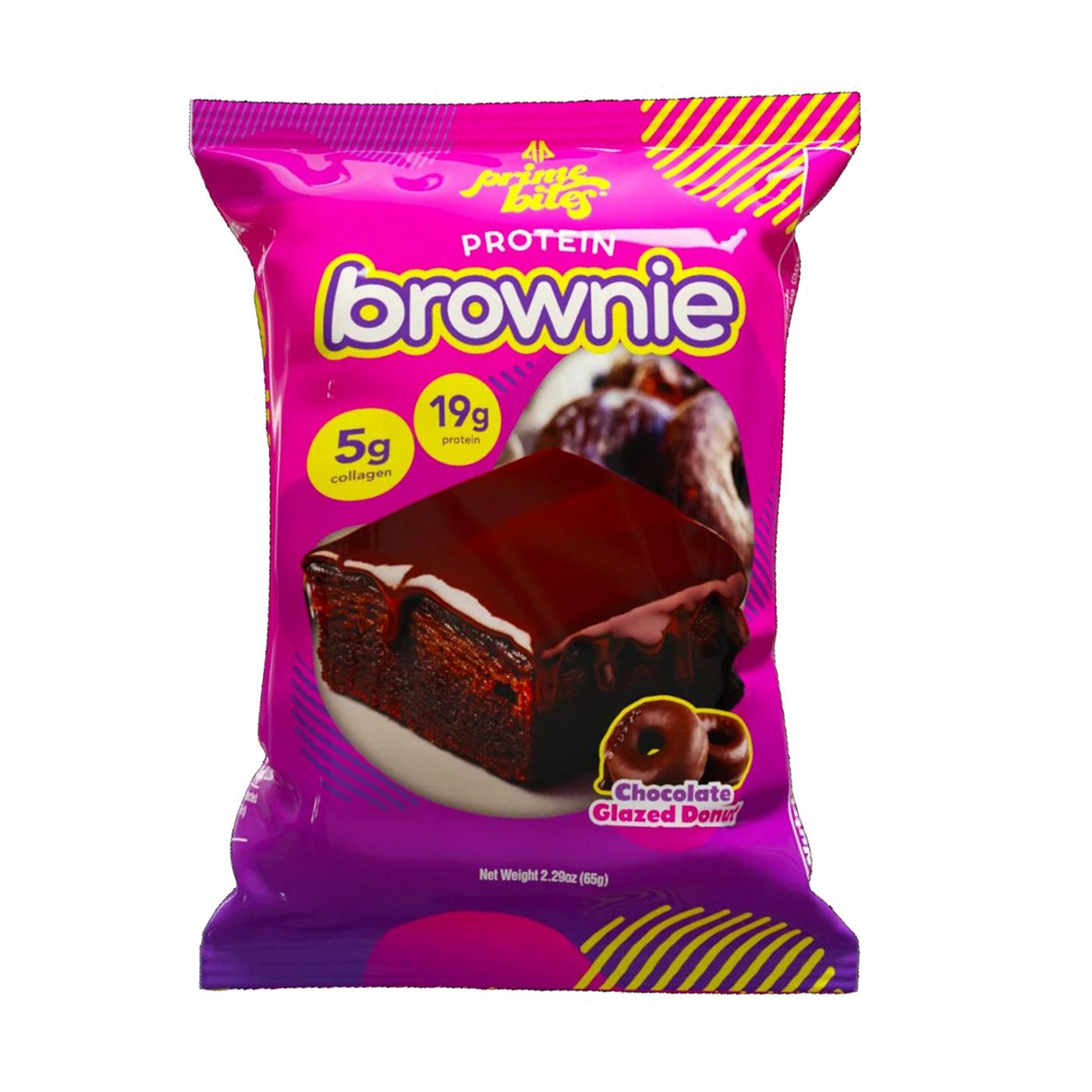 Prime Bites 19g Protein Brownie - Chocolate Glazed Donut; image 1 of 2