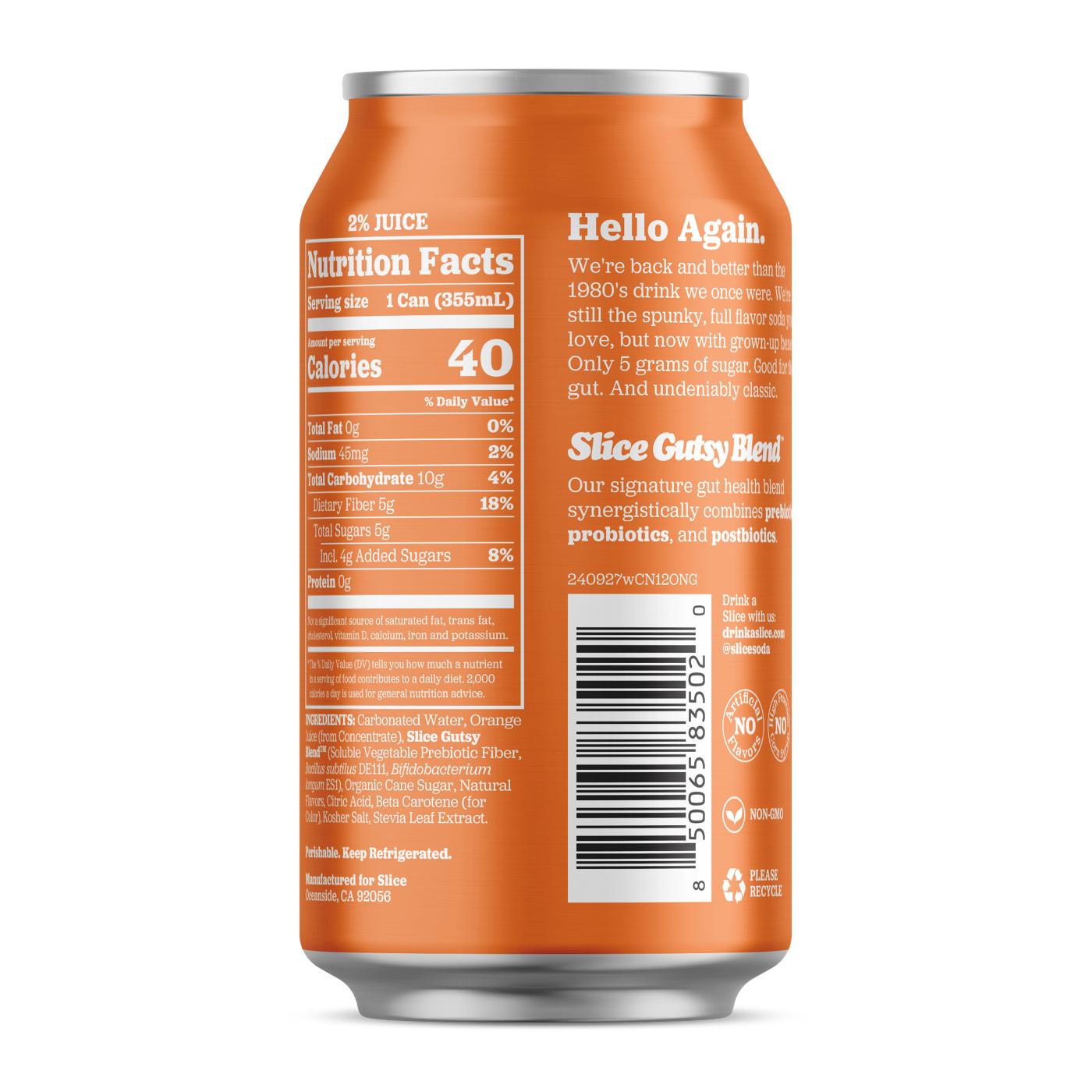 Slice Healthy Soda - Orange; image 2 of 2