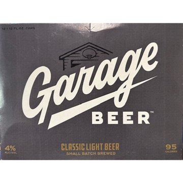 Garage Beer Classic Light Beer 12 pk Cans, 12 oz
