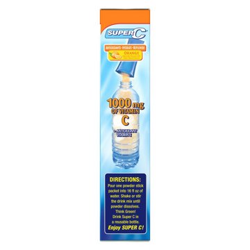 Super C 1000 mg Vitamin C Immunity Drink Mix - Orange