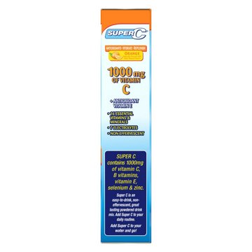 Super C 1000 mg Vitamin C Immunity Drink Mix - Orange