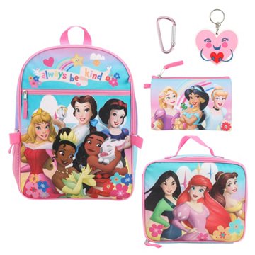 Disney Princesses Backpack & Lunch Box Set, 5 pc