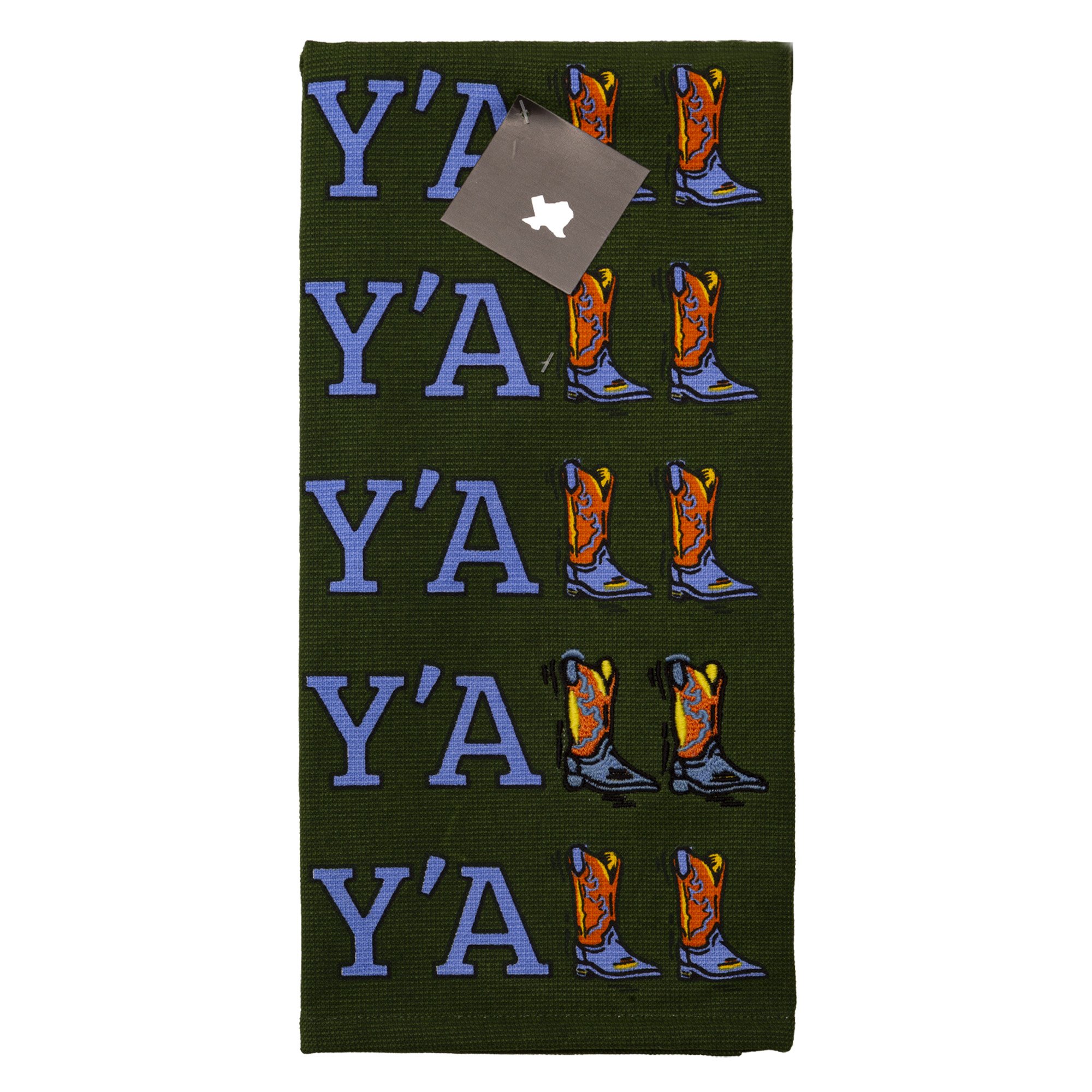 Texas Proud Y'all Boots Kitchen Towel - Shop Seasonal decor at H-E-B