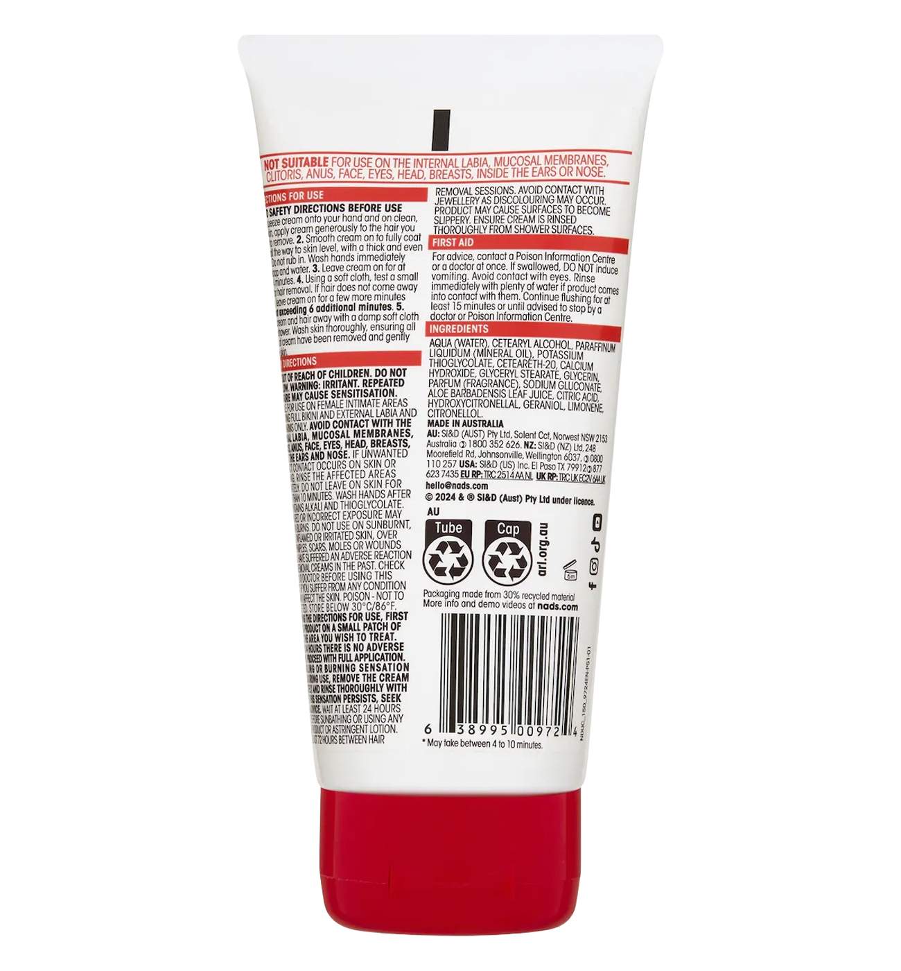 Nads Down Under Bikini Hair Removal Cream; image 2 of 2