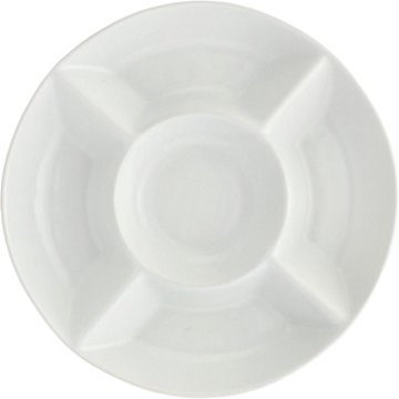 our goods Porcelain 5-Section Divided Tray, 12''