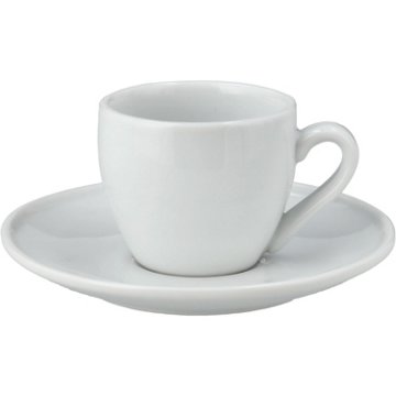 our goods Porcelain Espresso Mug & Saucer, 3 oz