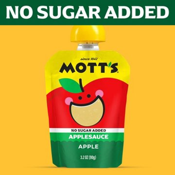 Mott's No Sugar Added Applesauce Variety Pack 20 pk Pouches, 3.2 oz