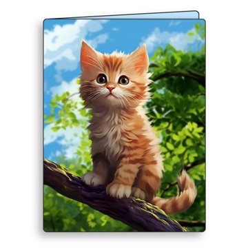 Artgame Lenticular Poly Folder - Kitty On Tree